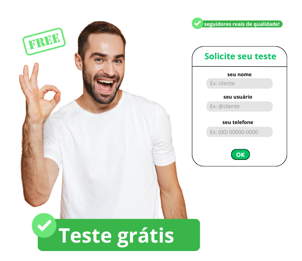 teste gratis seguidores reais